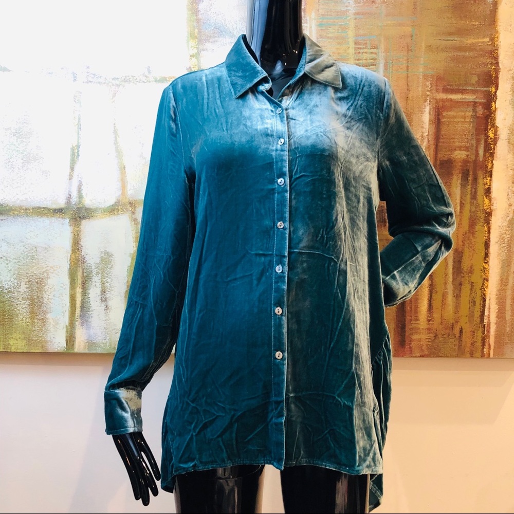Sundance Velvet Dream Button Down Shirt Medium